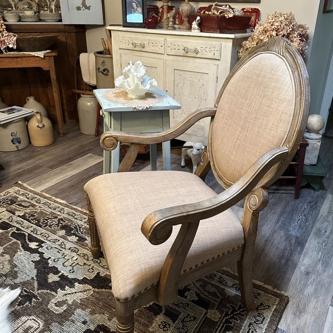 0405-075 EAST WOOD 椅子 Madison Park Brentwood Traditional Exposed Wood Armchair & Reviews